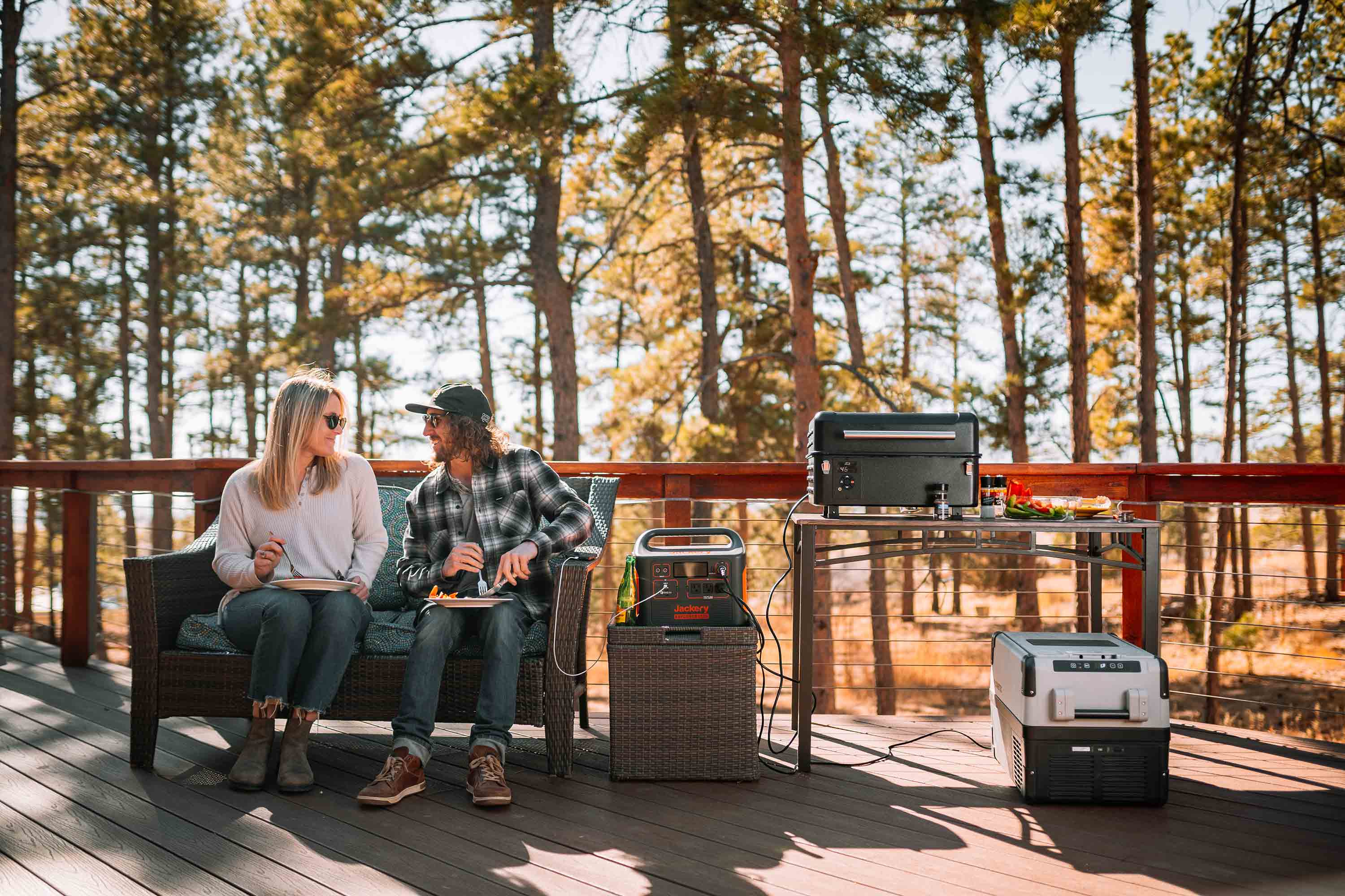 Portable bbq outlet island