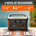 There are three ways for rechargeing to jackery Explorer 550..