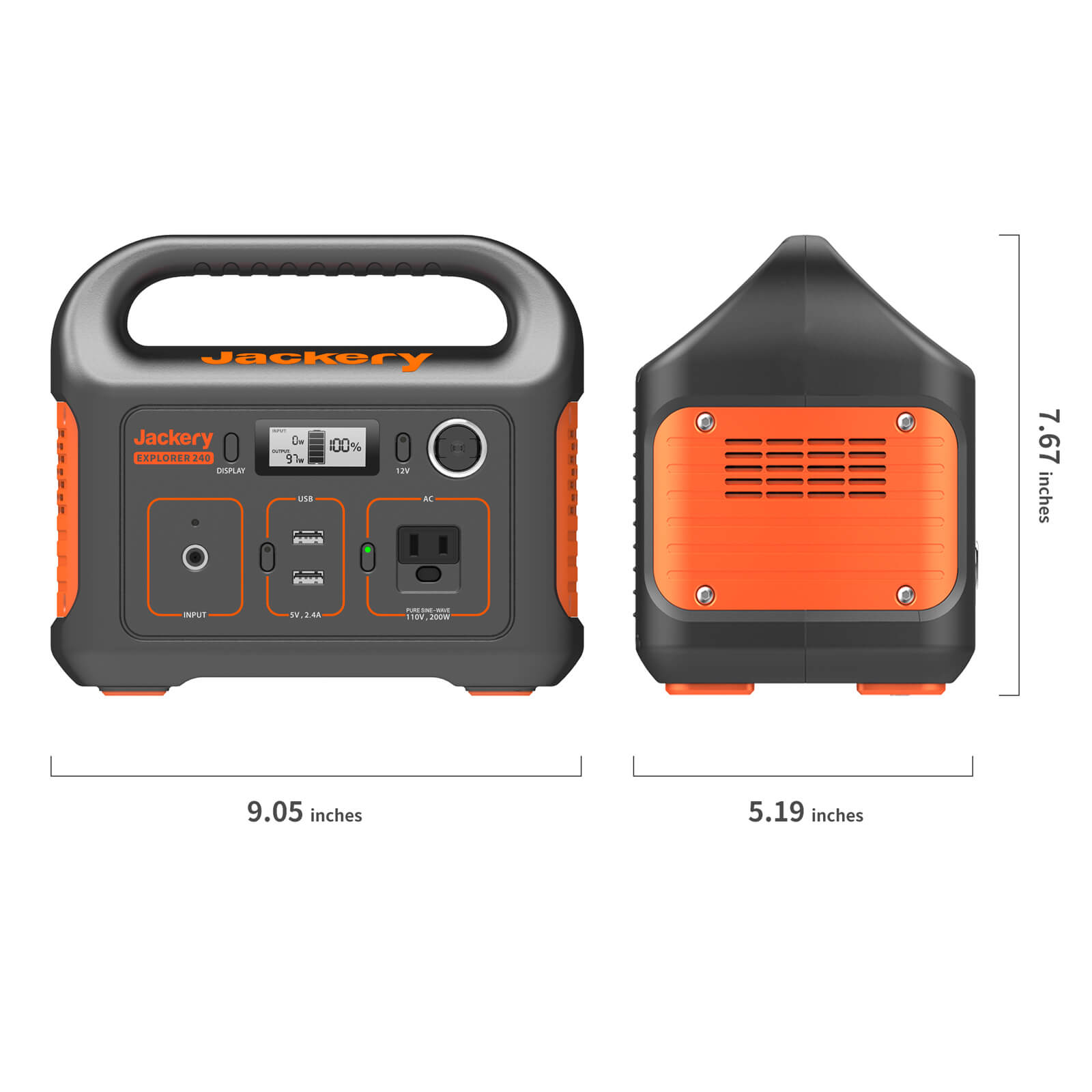 Jackery Explorer 240 Portable Power Station (Refurbished)