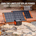 Charge Explorer 1000 by linking two SolarSaga 100W.